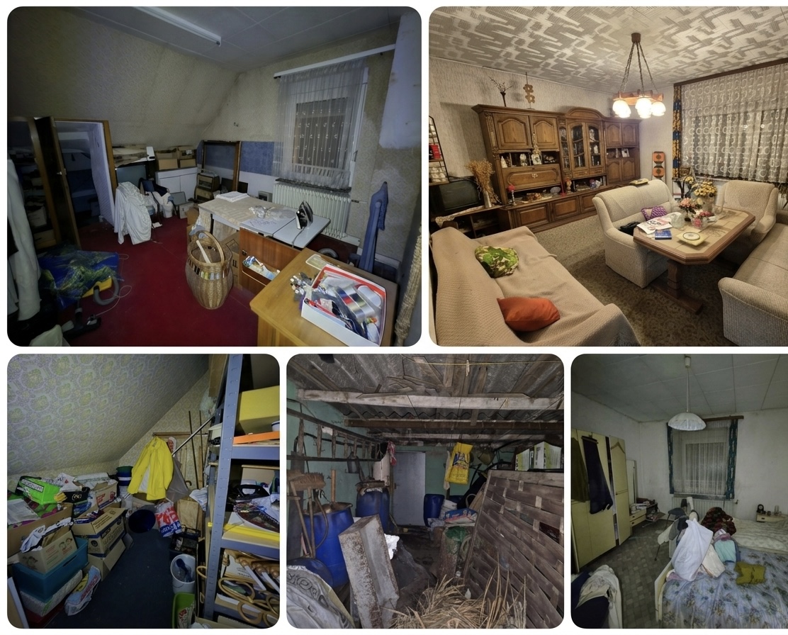 Vor der Entrümpelung im Münsterland - Volle Wohnung